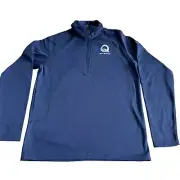 Eddie Bauer Fleece Men's Large Blue Outdoor Long Sleeve Half Zip Baselayer New