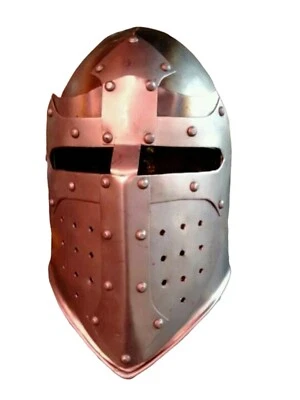 18GA Medieval Great Templar Crusader Knight Helmet Halloween Costume