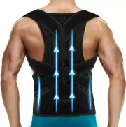 Back Brace Posture Corrector for Women and Men Adjustable Lumbar Medium