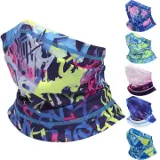 Summer Neck Gaiter Bandana Face Scarf Mask Sun Protection Thin Breathable Mask