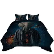 Cool Funny Art Elephice Cooper Elephant Coverlet
