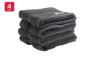 Onkaparinga Set of 4 600GSM Flinders Hand Towels (Charcoal)