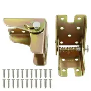 2pcs Folding Hinge Bracket Self Locking Hinges 90 Degree Foldable Table Brack...