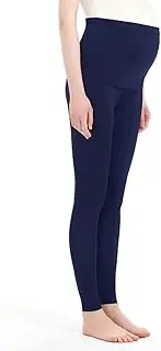 [Harssidanzar] Women's Maternity Leggings Over The Belly Pregnancy Pants Adjustable Belt Active Wear Workout Leggings SL102US