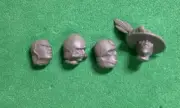 Warhammer Bretonnian Peasant Men at Arms Head Bit x4 Games Workshop Sigmar