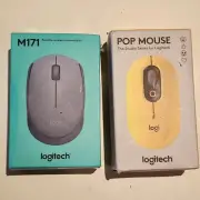 Logitech POP Mouse with Emoji Wireless Silent Bluetooth + Logitech M171 Wireless