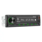 Single 1 Din Car Stereo Bluetooth MP3 Radio Player In-Dash FM TF USB Aux Input
