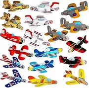 ArtCreativity Foam Gliders for Kids - Bulk Set of 72 - Lightweight Planes with Various Designs - Individually Packed Flying Airplanes - Fun Birthday Party Favors, Goodie Bag Fillers for Boys and Girls