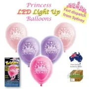5 LED Light Up Princess Balloons Decoration Birthday party supplies favours girl