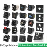 Panel Mount D Type USb3.0/2.0 Hdmi Female-Female Metal Connector Jack Socket