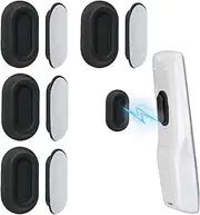 Magnetic Remote Control Holder Wall Mount 4 Pack Soft Silicone Remote Control Caddy with Strong Adhesive Remote Holder for TV, AC, Fan - Black