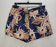 Patagonia Womens Shorts Baggies 5" SMALL Swim Casual Outdoor Flower NEW