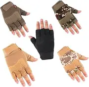[HAPINARY] 1 Pair Gloves for Working Out Exercise Gloves for Men Cut Proof Gloves Nonskid Gloves Sports Gloves Half Finger Gloves Man Black Cycling Gloves