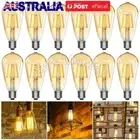 12X 4W LED Edison Filament Light Vintage Bulbs ST64 E27 Globes 2700K Warm White