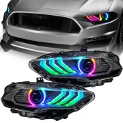 Oracle Lighting Dynamic ColorSHIFT LED Headlights Fits 18-23 Ford Mustang
