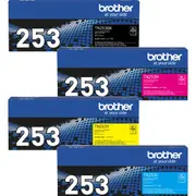 Brother TN253 Ink Toner Cartridge Black/Cyan/Magenta/Yellow Set TN-253