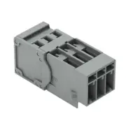 A● 5pcs WAGO 769-603 1-Conductor Male Connector 3-Pole 4,00 mm2 Gray New