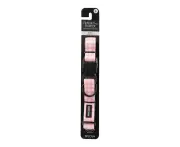 Frank Barker Adjustable 40-65cm Plaid Gingham Pet Dog Collar Neck Strap L Pink