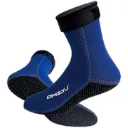 Neoprene Diving Socks 3mm Waterproof Non-slip Beach Wetsuit Boots Shoes blue L