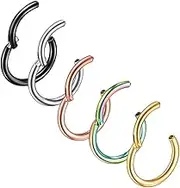 SHERCHPRY Closed Nose Ring Sprays Helix Dog Vest Women's Nose Ring Gauge Nose Ring Universal Ring Nose Ring Nose Rings Nose Hoop Earring Dog Barking Ultrasonic Stainless Steel