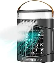 Portable Air Conditioners, Desktop AC Cooler Fan - Evaporative Coolers with Misting Fan,Low Noise Air Cooler Fans with LED Light and
