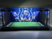 Anthony Richardson Custom 2 Mini Helmet display case w/ LED lights - Colts