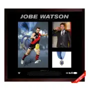 Essendon - Jobe Watson signed 2012 Official AFL Brownlow Medal Photo (L/Ed 87)