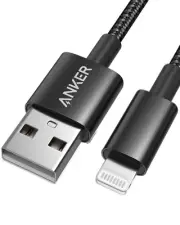 Anker 6ft Premium Nylon Lightning Cable, Apple MFi Certified for iPhone Chargers