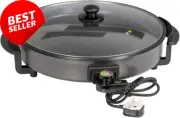 35500 40cm Electric Cooker Pan – Non-Stick Aluminium with Adjustable Control