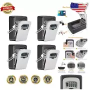 Sturdy Waterproof Key Lock Box with Custom Combination Code - 5-Key Capacity