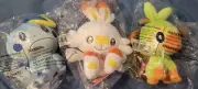 Sobble Scorbunny Grookey 8 inch Plush Pokemon Center New with Tags