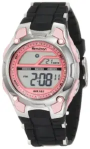 Armitron Sport Women's 456984PNK Pink Digial Chronograph Watch with Black Tex...