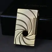 Silver James Bond 007 Lighter v2 ,Vertical flint wheel ignition lighter