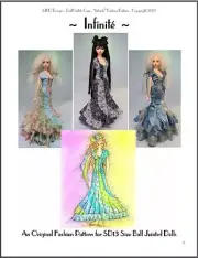 "Infinité" - 24" (60 cm) BJD Ball Jointed Doll Fashion Clothing Pattern