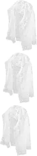 [Baluue] Wedding Veil Bridal Veil Cape Brides Veil with Blusher Embroidered Lace Mantilla Veil Church Veil Bride Veil Lace Veil Head Covering Veils Catholic Chapel Veil White Mesh