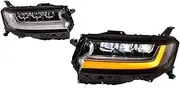 Car Head Light Compatible with Toyota Land Cruiser 2022-2023 LC300 LED DRL Upgrade Turn Signal Projector Tail Lamp Assembly Auto Accessory