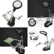 US 1-2 Pc Helping Hand Magnifier Work Station Soldering Solder Iron Stand Holder