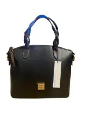 Dooney & Bourke Black Leather Small Heidi Satchel, Black, NWT