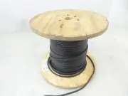 400' 12 AWG 2 Conductor 600V Unshielded VNTC Tray Cable Copper Wire Black Jacket