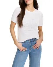 Nic+Zoe Tuck Stitch Sweater Tee