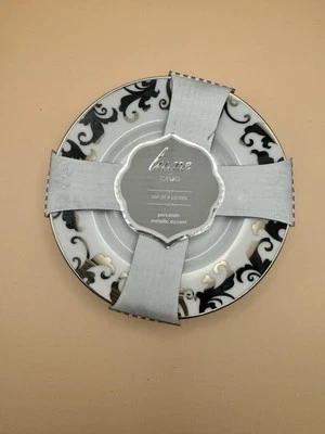 NEW Luxe Ciroa Porcelain Appetizer Plates - set of 4