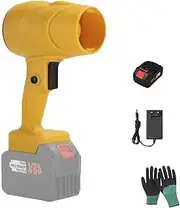 Yiicoong Blower,Yiicoong Super Powerful Cordless Blower, Electric Air Leaf Blowers,Powerful Turbo Storm Fan with Battery Charger, Easily Deal with Leaves, Snow Dust (Yellow)