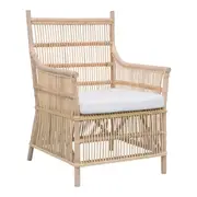 [Florabelle Living] Sephina Rattan High Back Armchair W/ Cushion