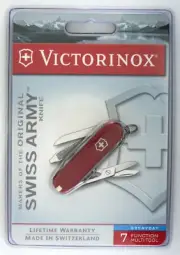 Victorinox Classic Emergency Blade Swiss Army knife, Retired NIP new pkg #2018