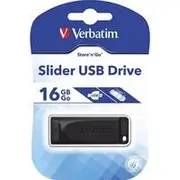 Verbatim USB2.0 Store 'n' Go Slider USB Drive 16GB Black