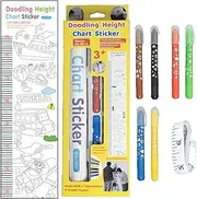 Roll of Paper for Kids Art, Educational Growth Chart, Creative Drawing Roll for Children, Wipe Clean, Playroom Wall Decor, Height Tracking Tool Home, Classroom, Nursery