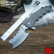 Very Unique Design Big Flipper Folding Knife D2 Steel Bearing System Survival