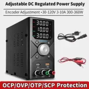 Adjustable DC Power Supply 30V10A Lab Bench Power Supply Encoder Regulation Labo