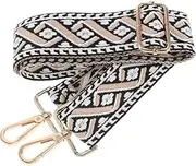 Wide Adjustable Purse Strap for Handbags Guitar Bags Durable Crossbody Shoulder Strap Stylish Ergonomic Design for Tote Computer Bags Easy to Adjust Black