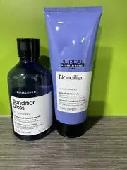 L'OREAL PROFESSIONAL BLONDIFIER GLOSS SHAMPOO 300ML + CONDITION 200ML NEW